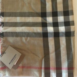 Burberry Silk Scarf.